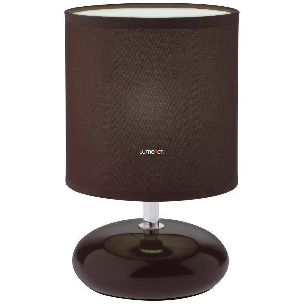 Éjjeli lámpa kávébarna színben, 20 cm - Five Smarter 01-857, 1xE14 foglalattal