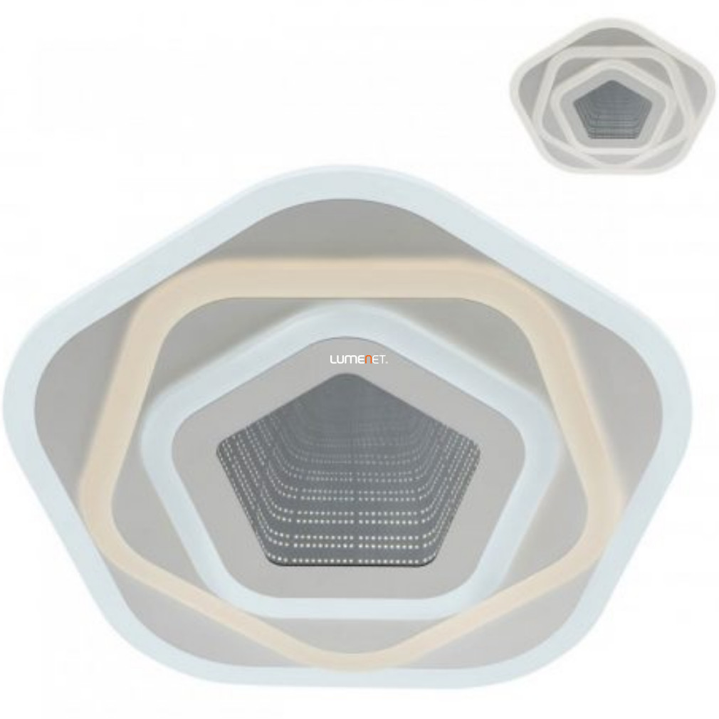 Távirányítós, ötszög mennyezeti lámpa, 3D hatású - Stratos Design Smarter 01-2342