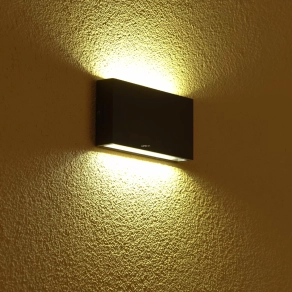   Kültéri fali LED lámpa barna színben, 17,5 cm - Kamal Redo