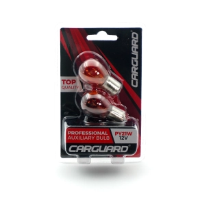   Carguard BAA104 Autó izzó PY21W, 12V, 21W, BAU15s, halogén, narancssárga, 2 darabos, 2 db/csomag, gépjárművek külső világításához