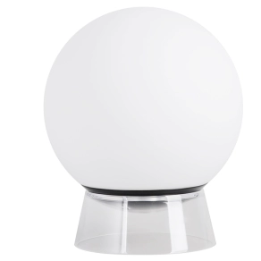 Connect Smart gömb alakú asztali LED lámpa 12 W, fehér-fekete - Globe Lutec 8500403012, applikációval szabályozható, Bluetooth, 2700-6500 K +RGB, 780 lm, 12 W