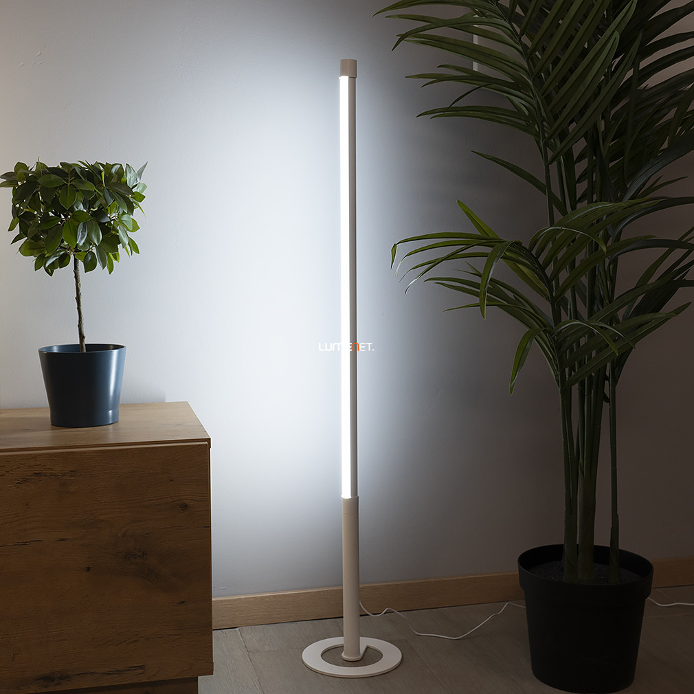Connect Smart LED állólámpa applikációval és távirányítóval változtatható fényszín, 106 cm, fehér színben - Wendie Lutec 8200801446, 2700-6500 K +RGBW, 1100 lm, 10,5 W