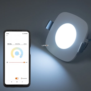   Connect Smart süllyesztett LED spot lámpa 7,7 W, hideg-melegfehér, fehér színű - Rina Lutec 8304301446