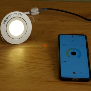   Connect Smart süllyesztett LED spot lámpa 4,7 W, hideg-melegfehér, fehér színű, három darabos - Scop Lutec 8304602446