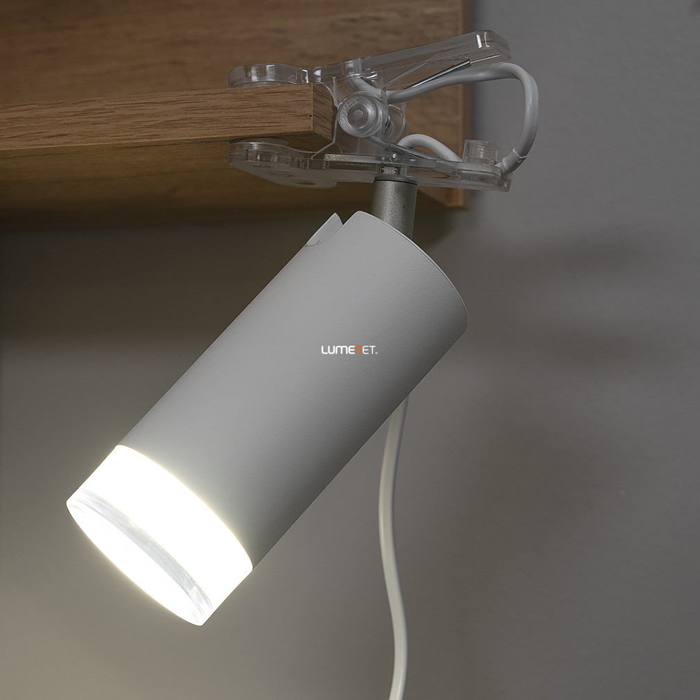 Connect Smart csíptetős LED lámpa 4,7 W, fehér színű 13 cm - Klipa Lutec 8505401446, applikációval szabályozható, Bluetooth, 2700-6500 K +RGB, 440 lm, 4,7 W