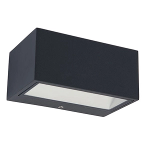   Kültéri le/fel világító fali LED lámpa 10,5 W, melegfehér, szürke színű - Gemini Lutec 5189113118