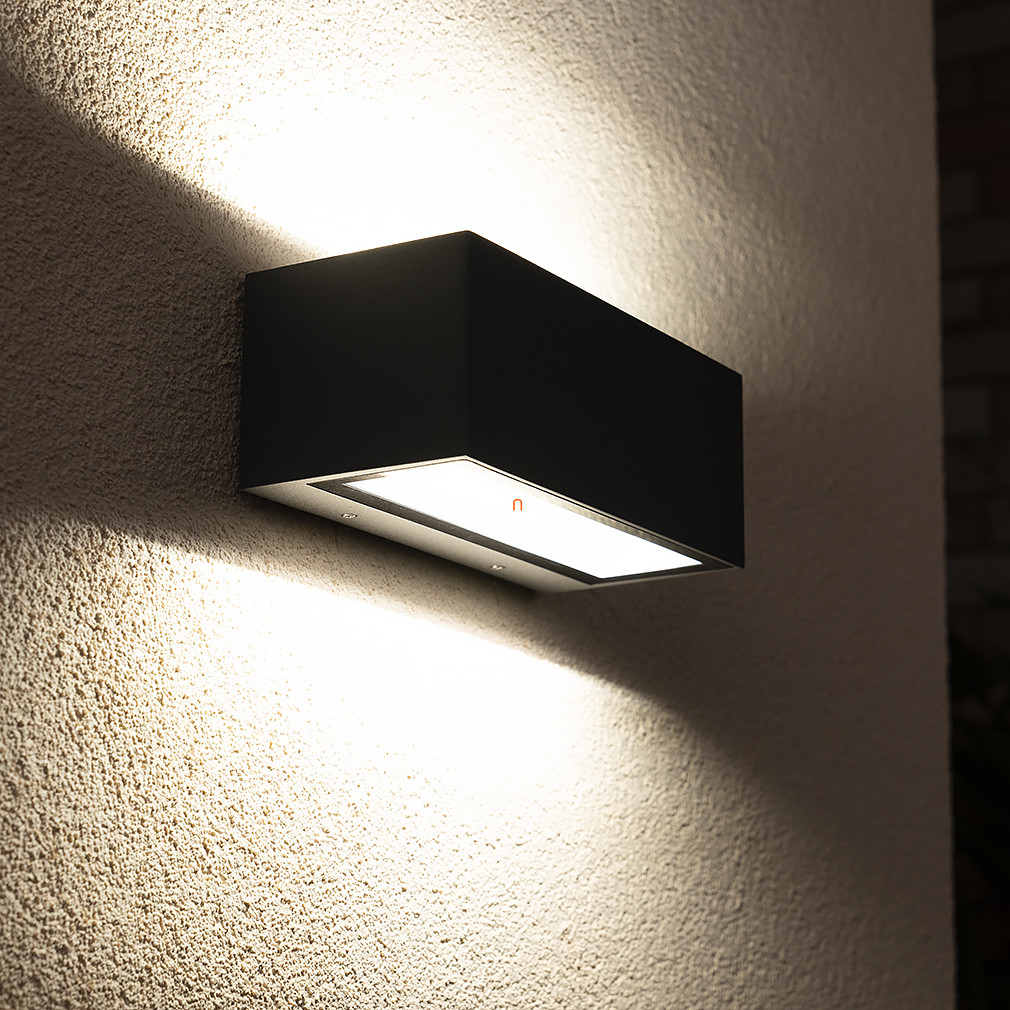 Kültéri le/fel világító fali LED lámpa 20 W, melegfehér, szürke színű - Gemini Lutec 5189112118
