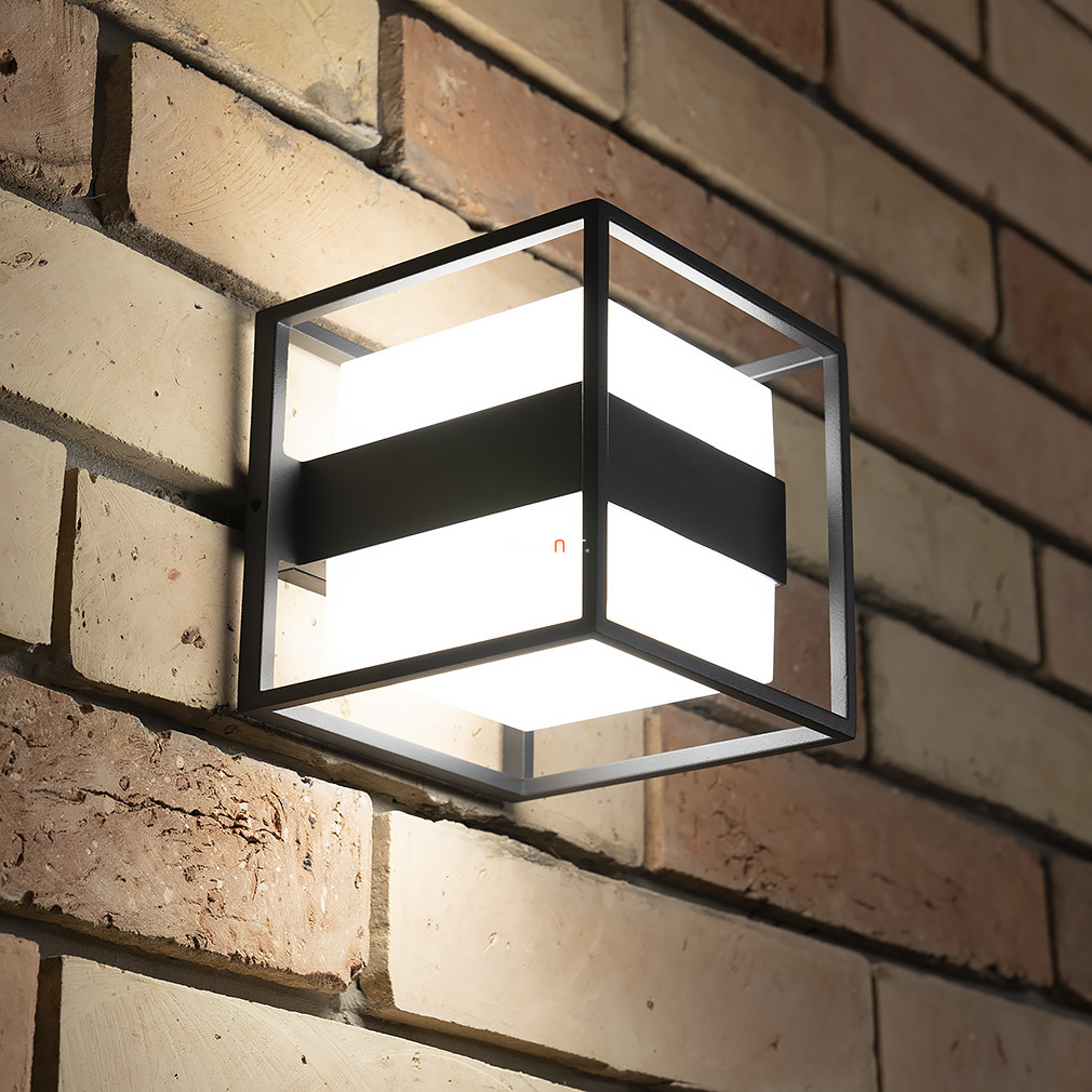 Kültéri LED kocka keretben 13 W, melegfehér, antracit-opál - Cruz Lutec 5199201118