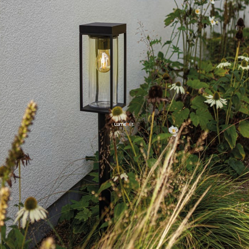 Kültéri napelemes LED állólámpa 2 W, melegfehér, 76 cm, fekete - Flair Lutec 6988802012