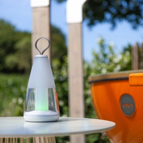 Connect Smart hordozható asztali LED lámpa 3 W, hideg-melegfehér, fehér-áttetsző - Pepper Lutec 8500102331