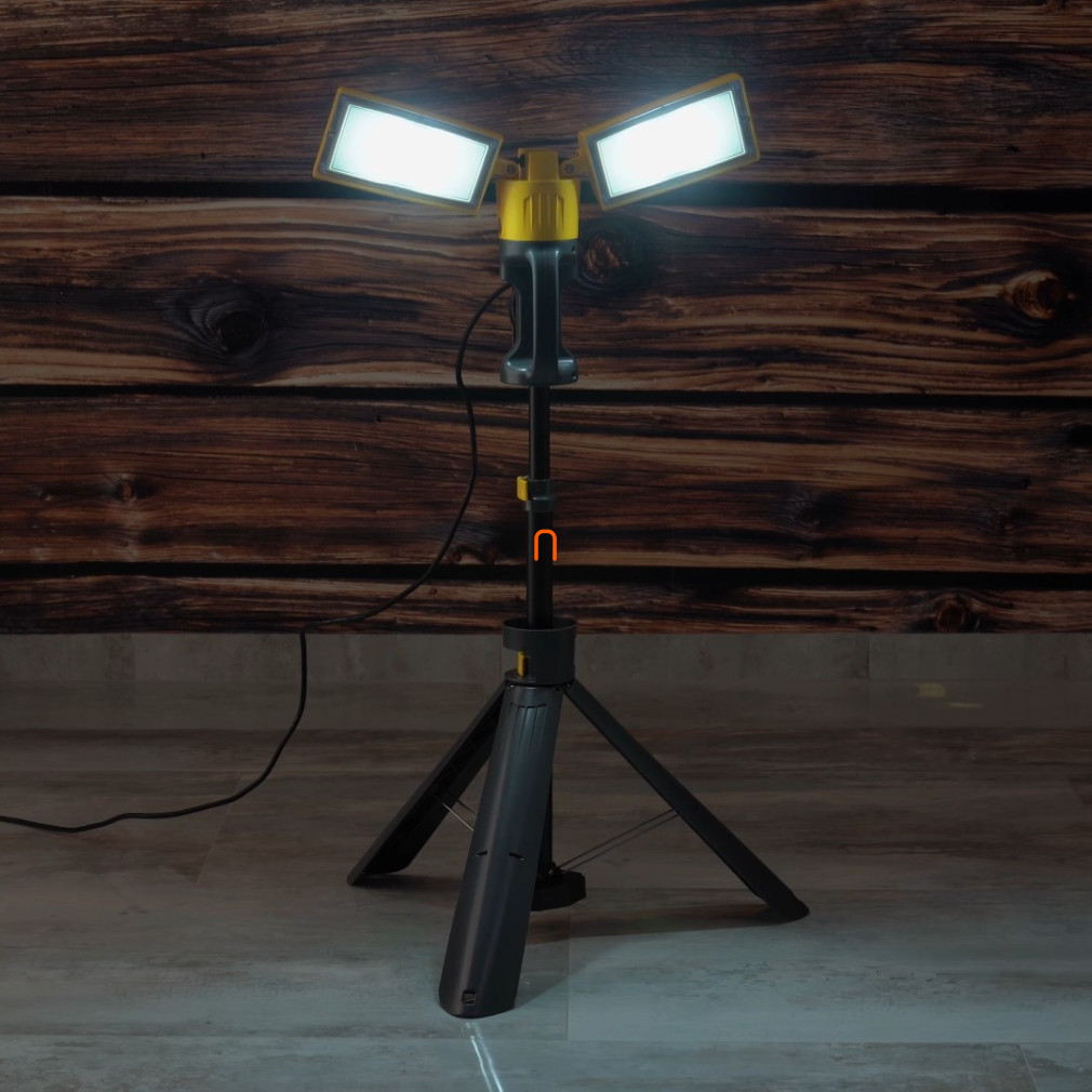LED munkalámpa tripod állvánnyal, 4200lm, extra hidegfehér fényű, IP44 (Peri) - Lutec 7900703341