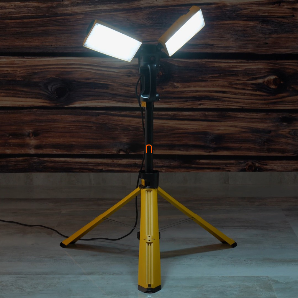 LED munkalámpa tripod állvánnyal, 9000lm, extra hidegfehér fényű, IP54 (Peri) - Lutec 7901305426