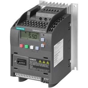   Siemens frekvenciaváltó 3F, 380-480V, 1,5kW, 4,1A, beépített C3 szűrővel, BOP panellel, - Sinamics V20 6SL3210-5BE21-5CV0