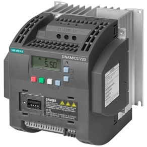   Siemens 6SL3210-5BE24-0CV0 frekvenciaváltó, 3x380-480VAC 4,0kW/8,24A, beépített C3 szűrővel, BOP panellel, Siemens V20 Sinamics