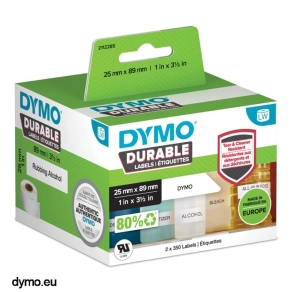   Dymo Tartós címke (25mm x 89mm) 700 címke/tekercs 2112285/1933081