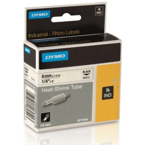   Dymo szalag 6mm Zsugor (melegíthető) Fehér 18051 1,18mm-2,33mm