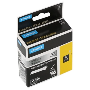   Dymo szalag ID1 polieszter 19mm x5,5m metal , 18762/18487 Rhino 5000-hez