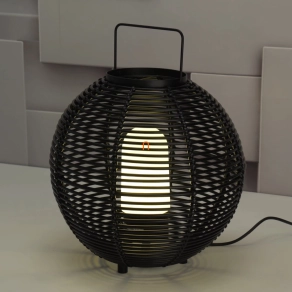   Kültéri rattan hatású hangulatlámpa, 49 cm - Sage Markslöjd 107980 - akasztható, 1xE27 foglalattal, 230 V