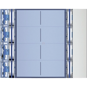 BTICINO 352181 8 modul előlap allmetal