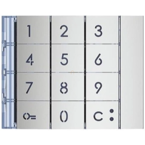 BTICINO 353001 nyomógomb modul fedlap Allmetal
