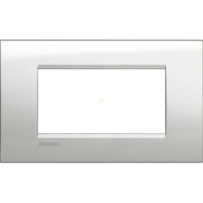   BTICINO Livinglight keret 4M szögletes GL ezüst holdfény LNA4804GL