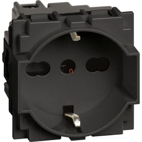   BTICINO LivingNow dugalj UNEL socket + 10/16A fekete KG4140A16