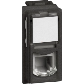 BTICINO LivingNow RJ11 K10 fekete KG4258RJ11