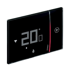   Smarther 2 okos termosztát, süllyesztett, 230VAC, Wi-Fi, fekete Bticino XG8002