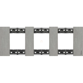 BTICINO LivingNow keret STEEL 2+2+2 modul acél KA4802M3ZG