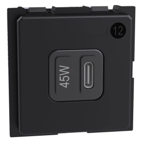 BTICINO LivingNow USB töltő C tipus. 2modulos, 45W K4294C