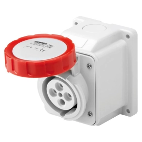   Gewiss GW62431 5 pólusú 16A 415V 10 fokos felületre szerelt aljzat IP67