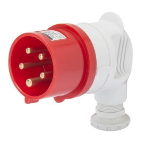   Gewiss GW60102 Ipari dugvilla 90°-os 5pólus 32A 6h csavaros 380-415V IP44