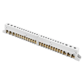   Gewiss Föld-Nulla (PE/N) sín 18modul kiselosztóba 2P 125A 2X(5x25mm2 +14x10mm2) GW40404