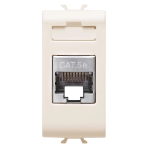   Chorus elefántcsont 1xRJ45 Cat5e FTP aljzat, 1 modulos GW11422 Gewiss