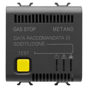   Chorus matt fekete Metán gáz érzékelő, 12V AC/DC 2 modulos GW12712 Gewiss