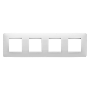   Gewiss Chorus one 4-es vízszintes keret fényes fehér (2+2+2+2 modul) GW16128TB