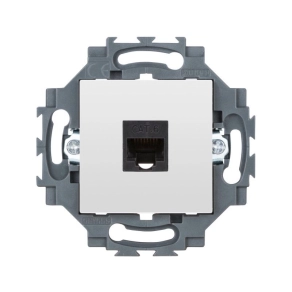   Gewiss Dahlia fehér 1xRJ45 Cat6 UTP aljzat (szerszám nélküli szerelés) GW35273W