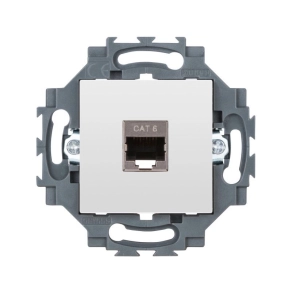   Gewiss Dahlia fehér 1xRJ45 Cat6 FTP aljzat (szerszám nélküli szerelés) GW35274W