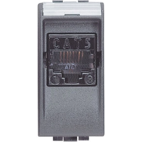   BTICINO Living RJ45 csatl. aljz. Cat.5 UTP 1 modulos, L4261AT5