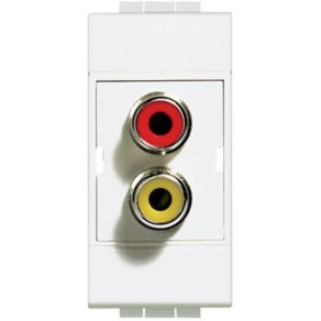 BTICINO N4269R Light RCA csatl.aljzat dupla