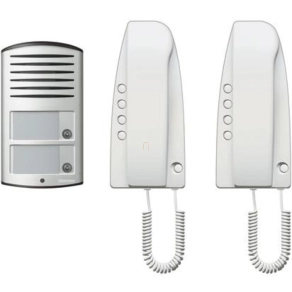   BTICINO 363221 Kaputelefon 2 lakásos audió szett 4+NLinea 2000 kaputábla, Sprint lakáskészülék, tápegység