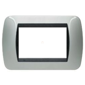BTICINO Living takarókeret 3m csiszolt acél L4803ACS