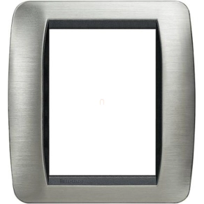 BTICINO Living L4826ACS takarókeret 3+3m csiszolt acél