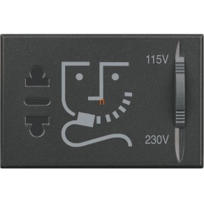 Axolute HS4177 borotva aljzat 3 modulos, fekete