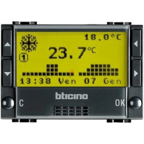   BTICINO L4451 Living programozható termosztát digitális, napi/heti