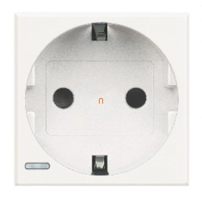 BTICINO Axolute 2P+F dugalj 2 modulos 16A, fehér HD4141W