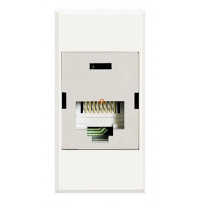 Bticino Axolute RJ45 csatlakozó aljzatUTP fehér HD4262C6