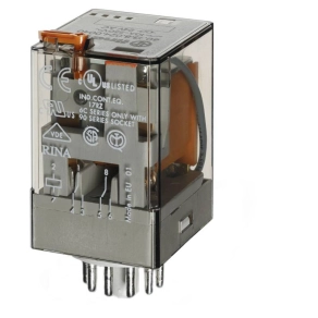   Finder 60.13.8.012.0040 ipari relé 3CO(váltó) 10A 12V AC, 11 lábú