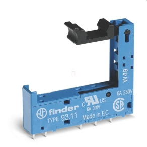   Finder 93.11 NYÁK foglalat, kék, relé típusa: 34.51 vagy 34.81