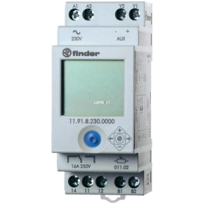   Finder 11.91.8.230.0000 alkonykapcsoló 250V 16A IP20 digitális LCD